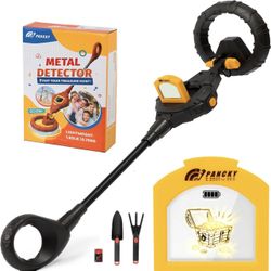 PANCKY Metal Detector for Kids, IP68 Waterproof 3-10 Year Kids Metal Detector Kit with LCD Display, Automatic Sensitivity Adjustment, 6.6" Search Coil
