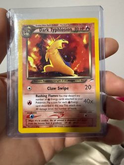 Dark Typhlosion Pokémon Card
