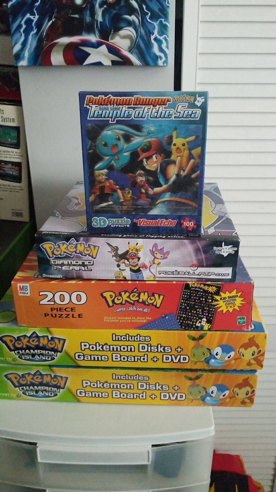 Pokemon board games and puzzles