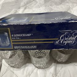 Longchamp Cristal D’Arque Shot Glasses