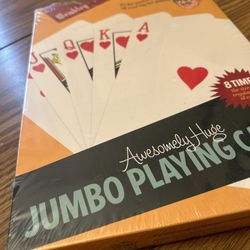 Wembley Jumbo Playing Cards 8”x 11” Huge King Size Deck Novelty Display  sealed