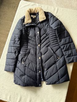 Laundry by Shelli Segal Navy Puffer Coat