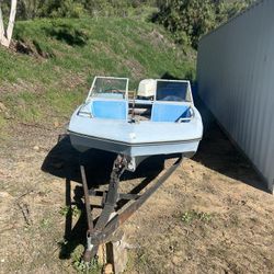 1971 Johnson 60hp 14’ Boat