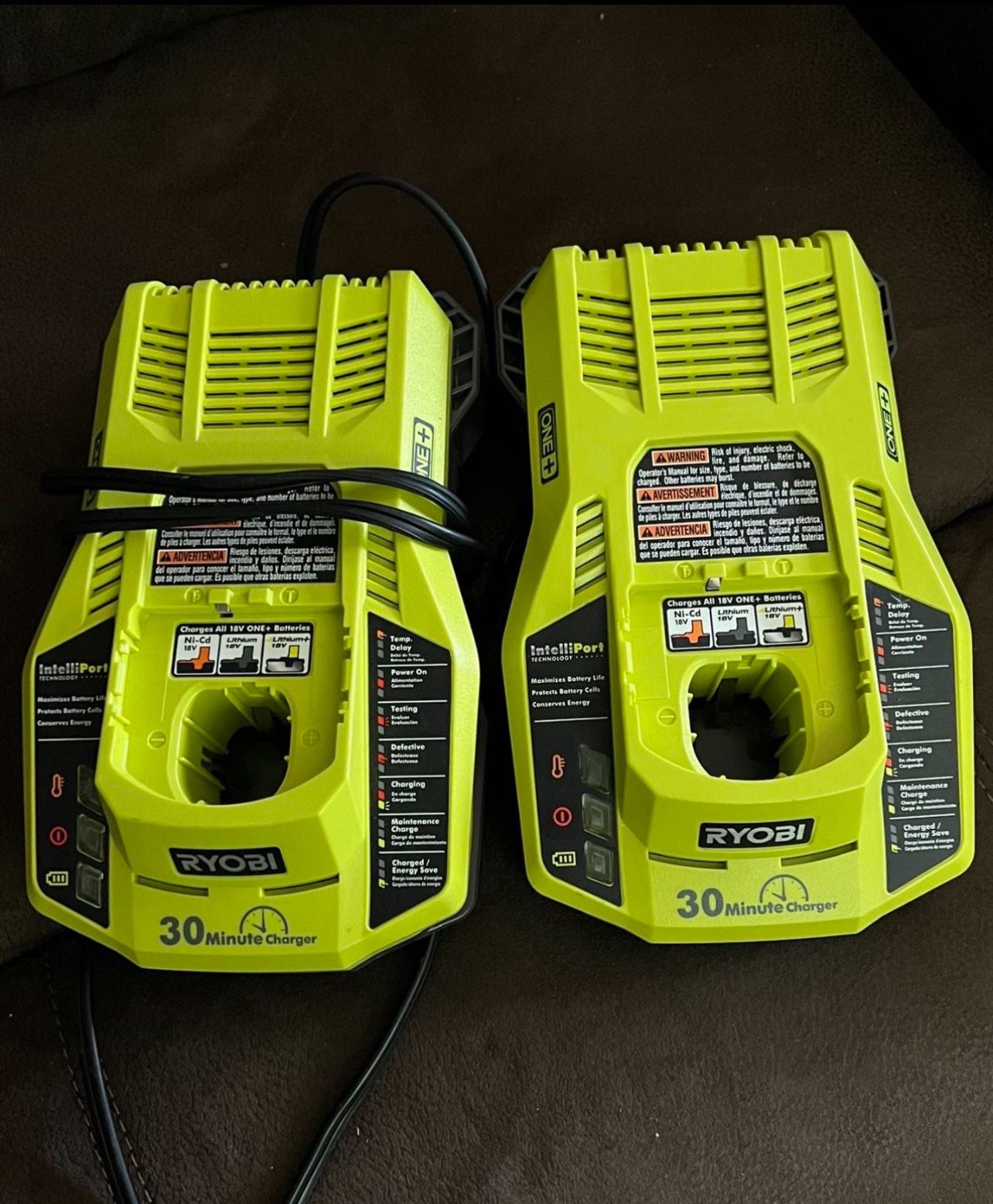 2 Ryobi Rapid Chargers (P117) $60 For both 