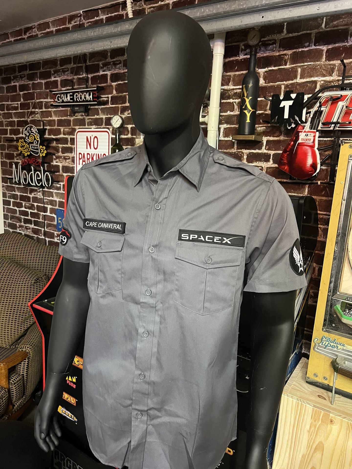 SpaceX F9 Work Shirt- COMPANY SHIRT FOR EMPLOYEES-FROM CAPE CANAVERAL FLORIDA