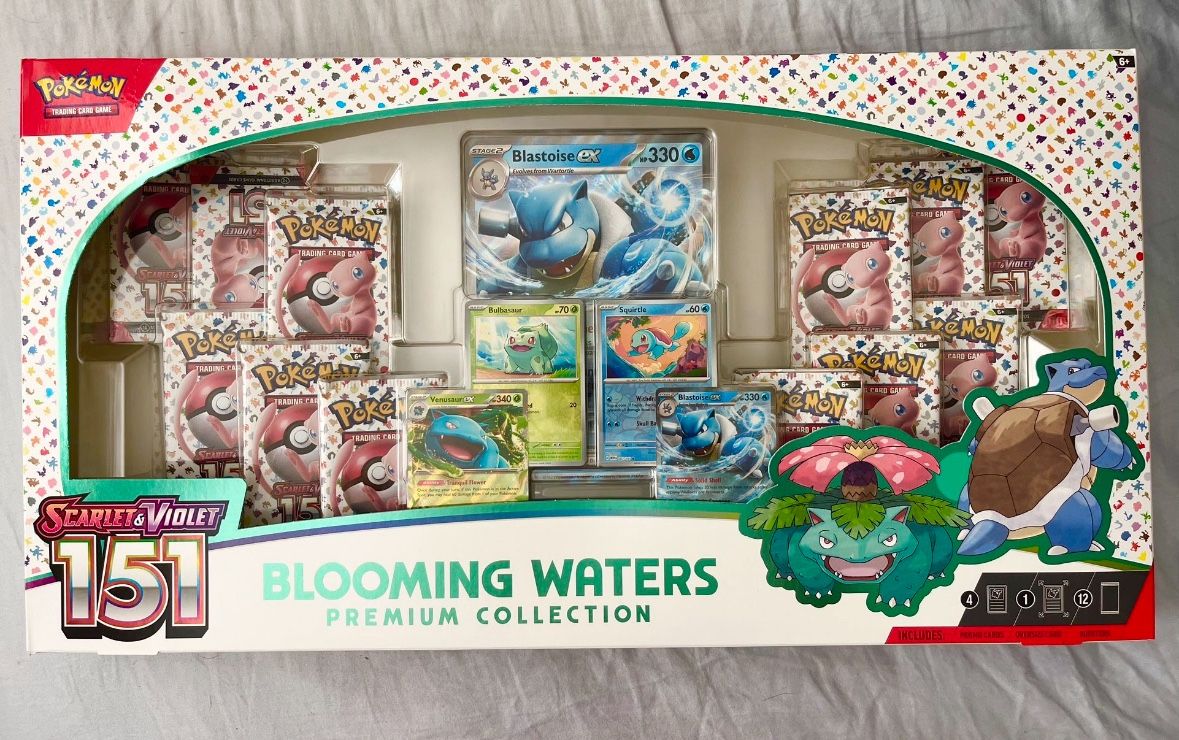 Pokemon TCG - Scarlet & Violet 151 Blooming Waters Premium Collection Box