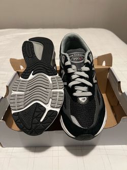 Size 4.5Y, 6W New Balance FuelCell 990v6 Black Silver