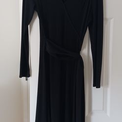 Size Small Black Wrap Dress