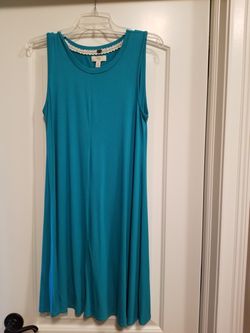 Cupio Dress Size Medium Turquoise