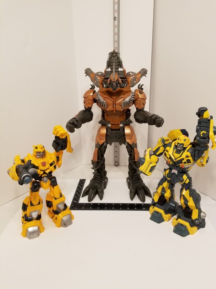Transformers Grimlock Dinosaur Action Figure Toy Bundle Lot