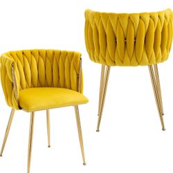 Set Of Velvet Accent Chairs