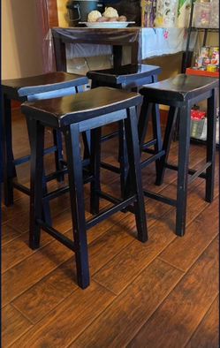 24” wood stools (set of 4)