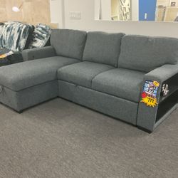 BRAND NEW. Sleeper sofa sectional perfect for small spaces 40% OFF. IN BOX