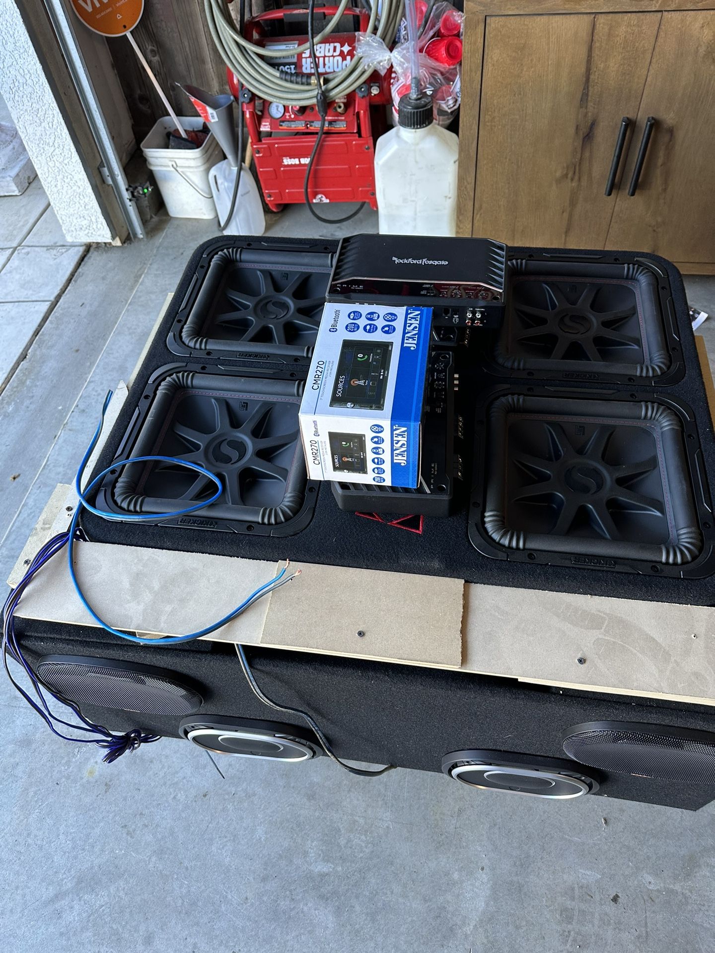 Kickers L7 Subs Four Subwoofers Kickers 6x9 Also 2 1200wats Rms Amps