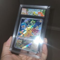 Pikachu 001/SV-P promo graded 9.5 gem mint pokemon card for collectors (2022)