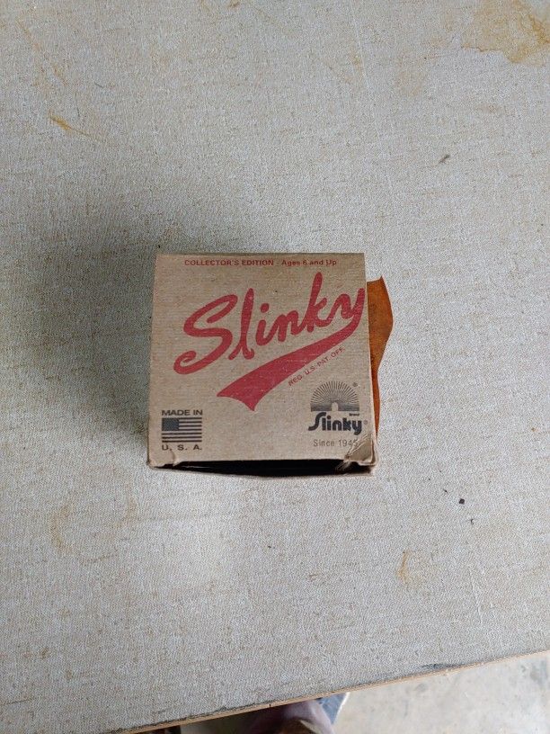 SLINKY ORIGINAL BRAND COLLECTOR'S EDITION METAL ORIGINAL SLINKY UNUSED USA