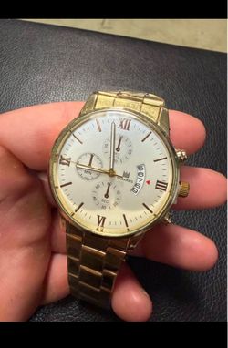 Gold watch - white dial