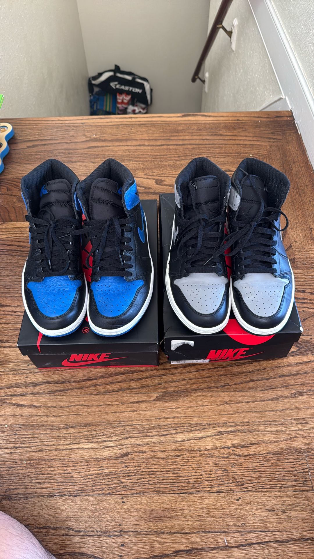 Used Men’s Air Jordan 1 Royal And Shadow Size 9.5