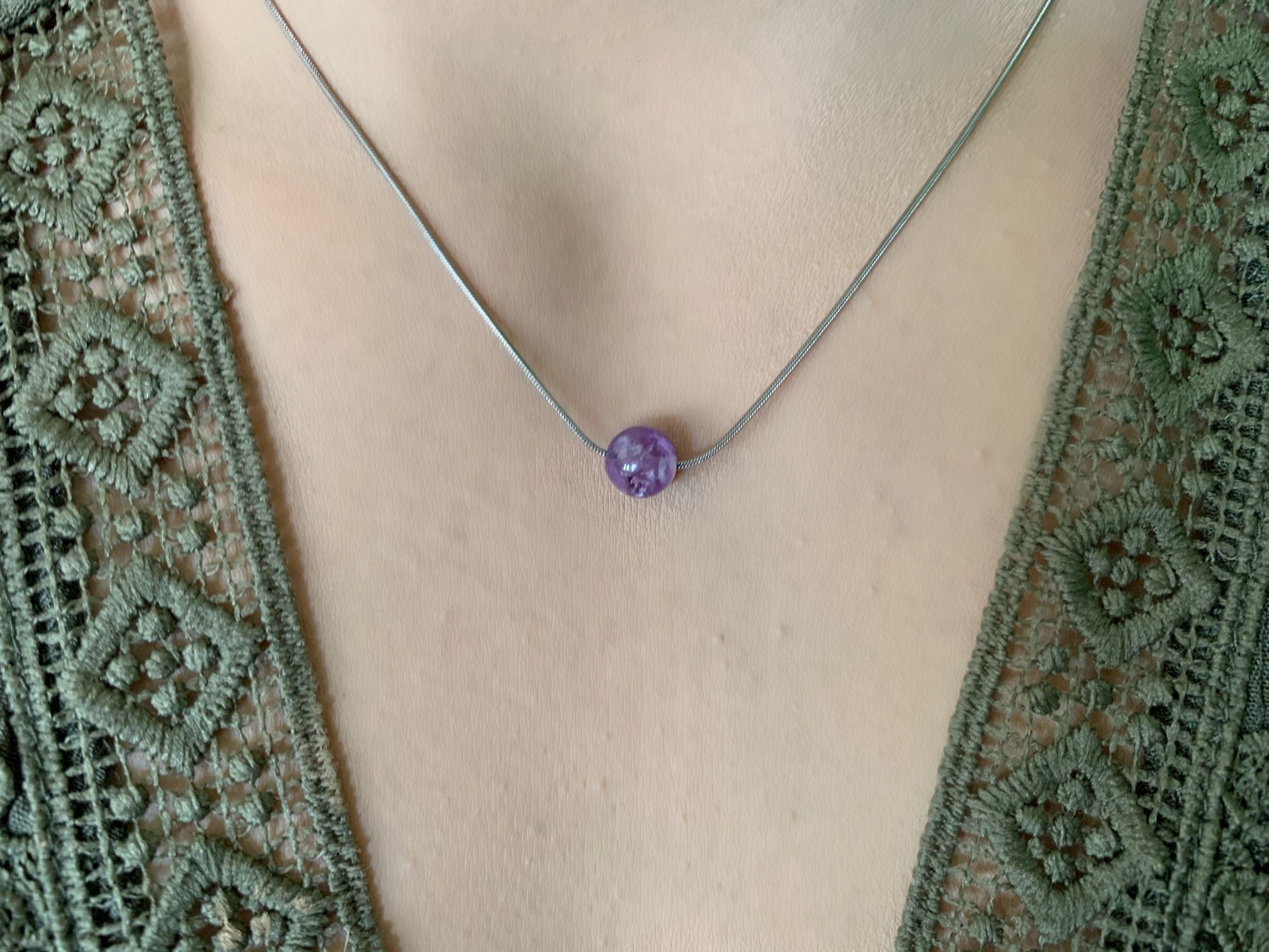 Handmade Crystal bead Necklace