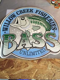 Large willow creek fisheries refrigerator magnet