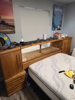 Free Solid Oak Headboard
