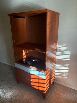 Wood Armoire Cabinet with Drawers