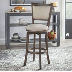 30in French Country Swivel Counter Height Barstool - Buylateral Dark Oak!!!