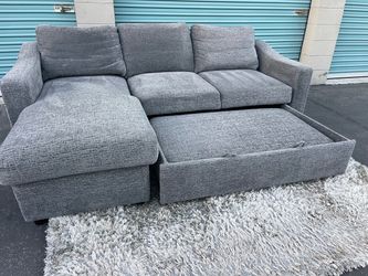 Sleeper sofa with storage