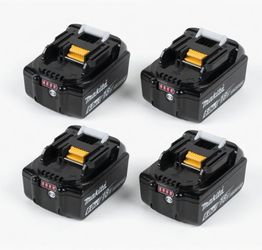 🔥 (4 Pack) Makita 18V LXT BL1860B 6.0Ah Lithium-Ion Battery – OEM High Capacity