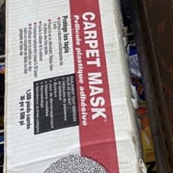POLY TAK Carpet Mask Self Adhesive 2 Mil 36”X500’ Cover 1500 Sqft = 140 SqM