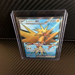 Pokemon Zapdos ex 192/165 Scarlet & Violet 151 Ultra Rare Full Art Holo NM