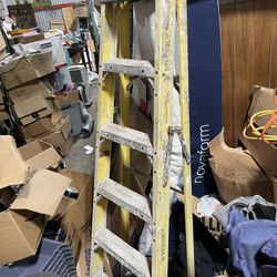 **ESTATE  SALE** 6 Foot Fiberglass Husky Ladder A Frame 