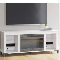 TV Stand with Electric Fireplace