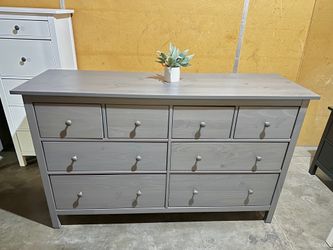 Gray Hemnes IKEA 8 drawer dresser