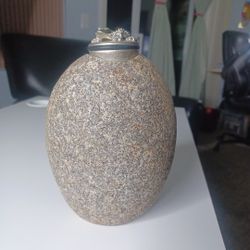 Rana Incrustada En Piedra