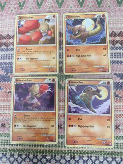 2 Hitmonchan and 2 Hitmonlee 2010 and 2011 (ENG)