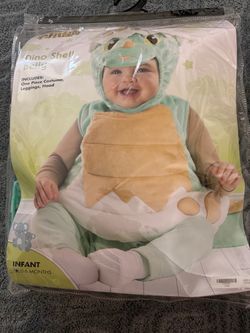 Spirit Halloween Baby Dino Shell Belly Costume, size 0–6 months