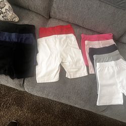 LITTLE GIRLS SMALL STRETCHY  SHORT BUNDLE OF 10 10