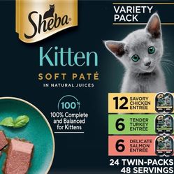 Sheba Perfect Portions Kitten Cat Food,48 Servings