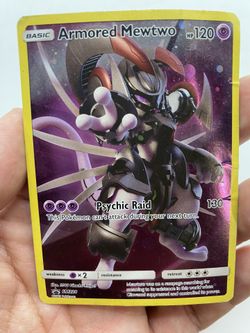 Armored Mewtwo #SM228 Pokemon Promo  HP damaged
