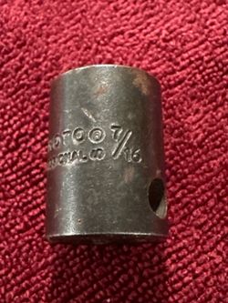 Proto  Impact Socket: 3/8" Drive, 7/16" Socket, Hex Drive    Fe12)