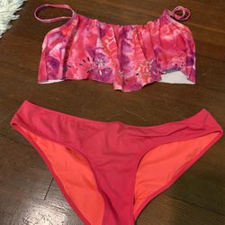 Pink And Red Swim Suit Mix Match Set