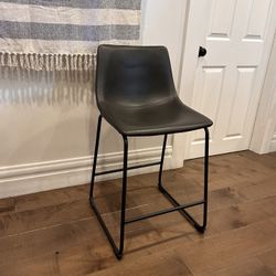 Faux Leather Tall Chair