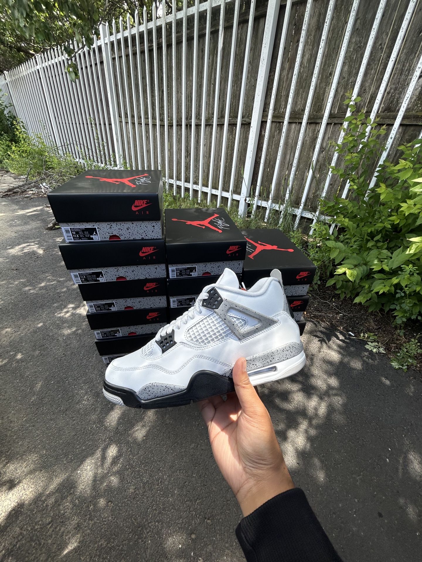 jordan 4 white cement size 11.5 and 8.5