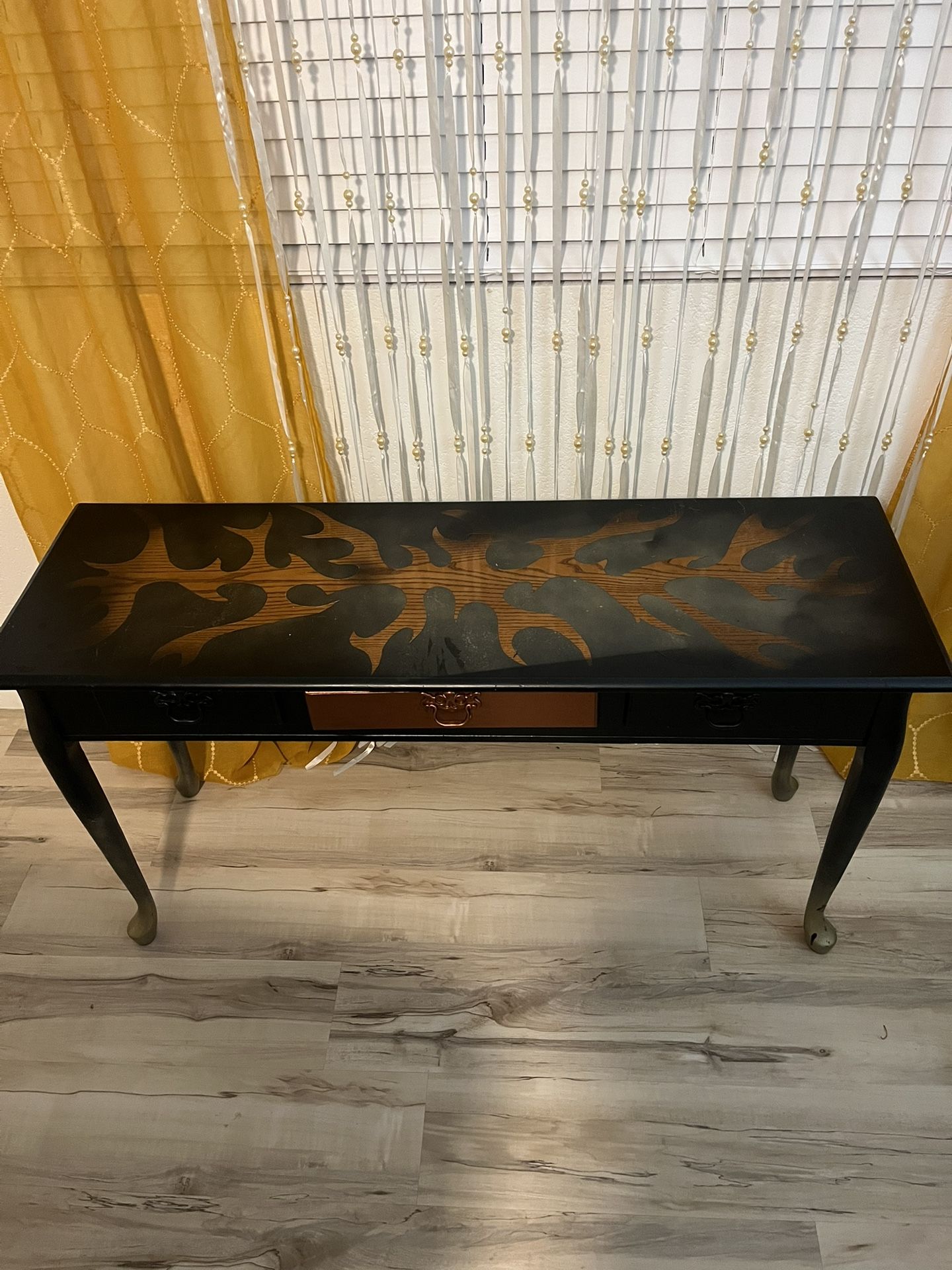 Unique Hand-Painted Console Table