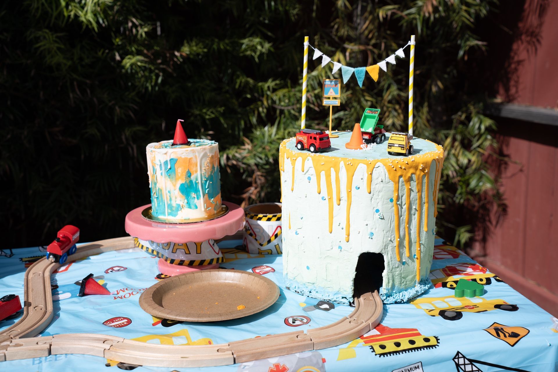 Fake/dummy Train Cake For birthday