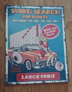 Large Print 100 Print Word Search For Adults, Seniors,  Teens 