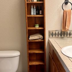 Cute Oak Bathroom Shelf