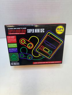 Super Nintendo Mini SFC with Built-in 621 Classic Games - 1080P