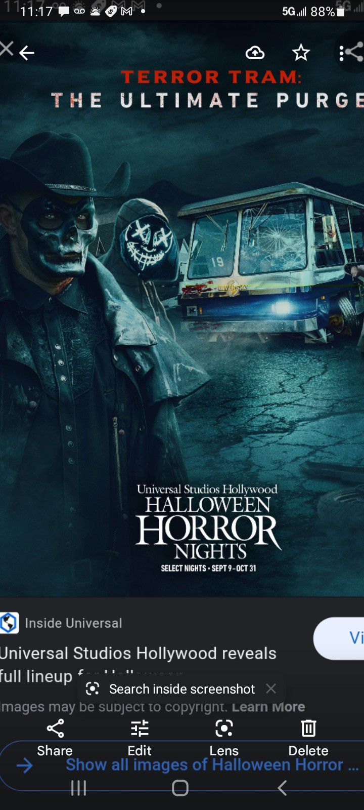 Universal Studios Halloween Horror 10-23-2021